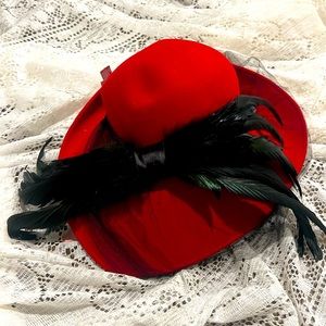 Mr. Charles Michael Howard Vintage Red 100% wool hat